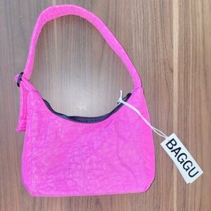 Pink nylon shoulder bag BAGGU